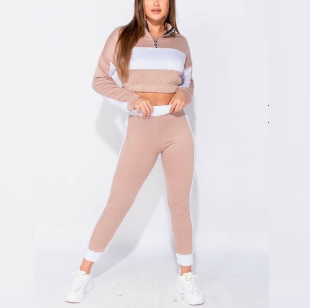 Crop sweater and pants set